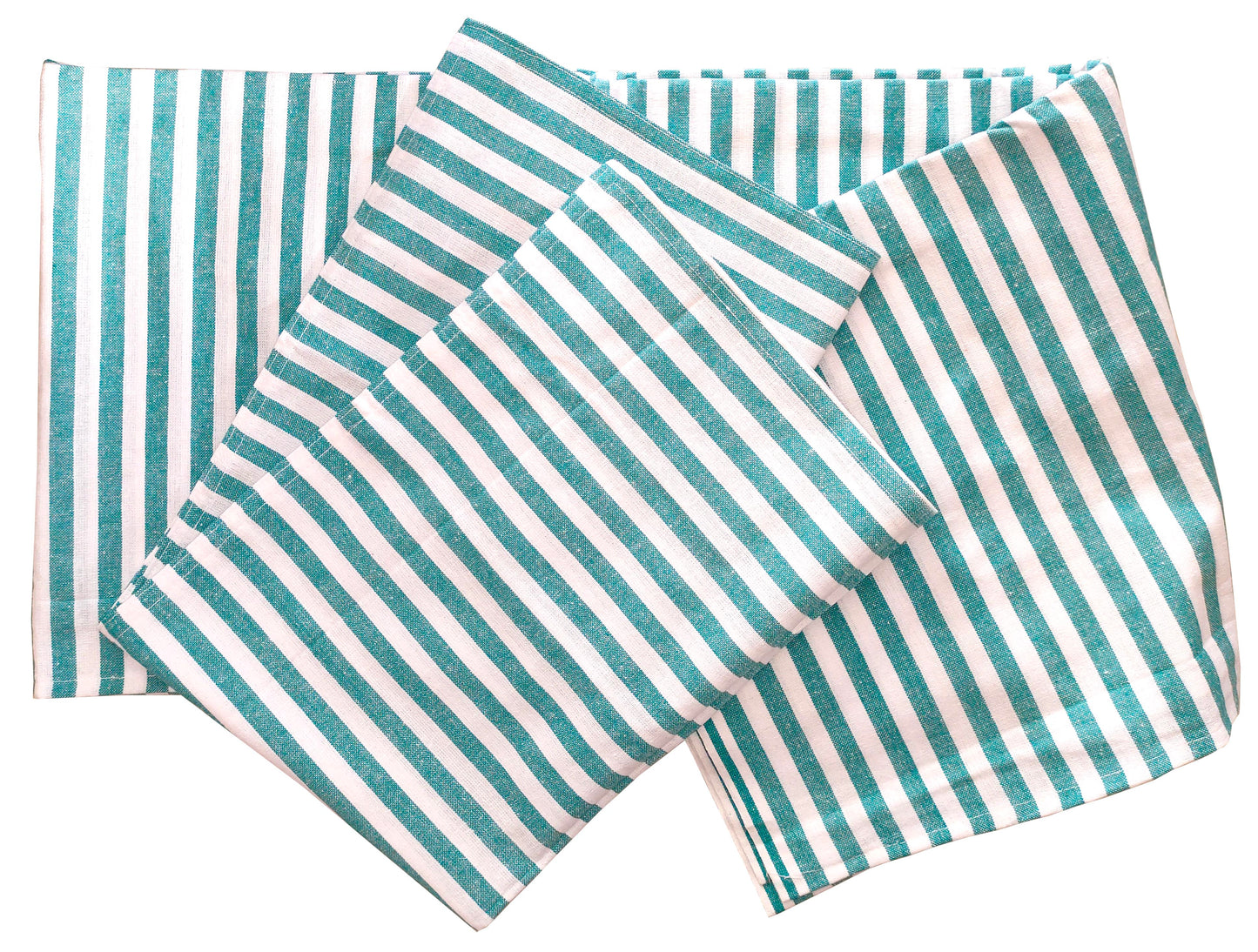Hospital Green Stripe Bed Sheet 60 x 100 with Pillow Cover