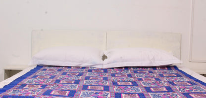 Blue Elephant Printed Single Bedsheet 60 X 90 Inches